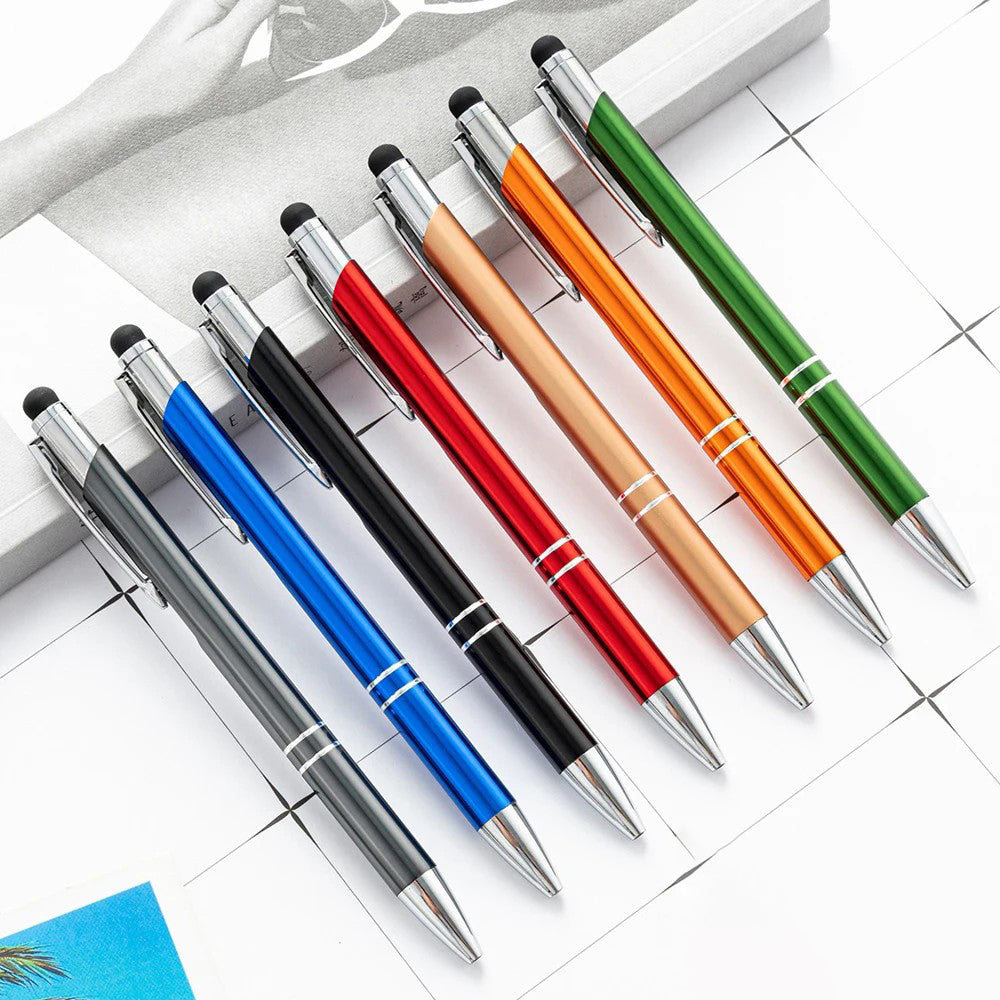 Metall-Kugelschreiber mit Touchpen-Funktion – mit Gravur